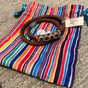 NWT! Brighton Brown Silver & Gold Bracelet